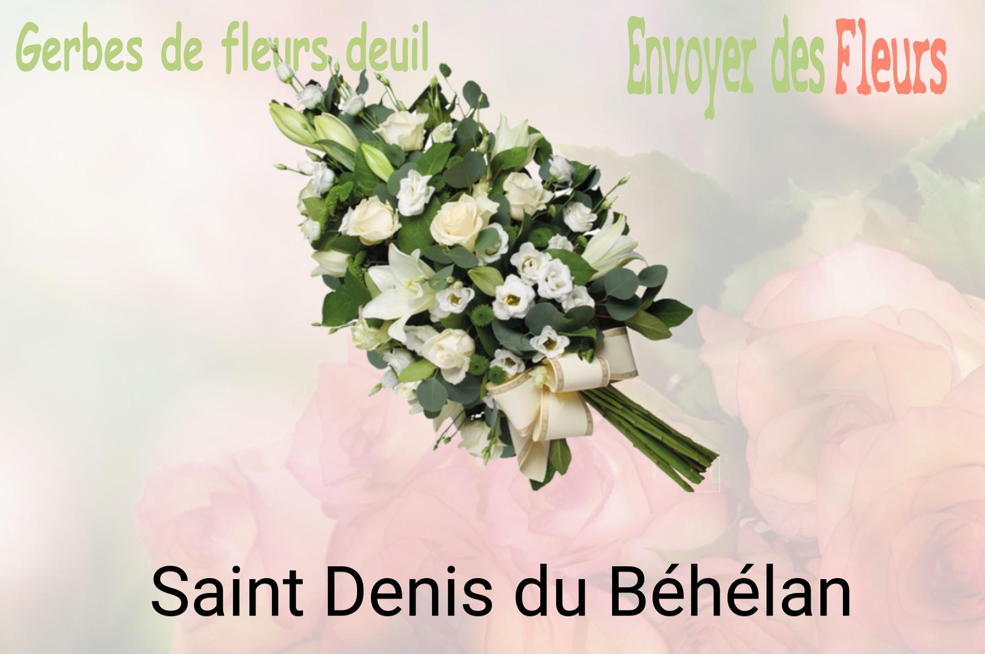 Gerbe de fleurs de deuil livrée à Saint-Denis-du-Béhélan